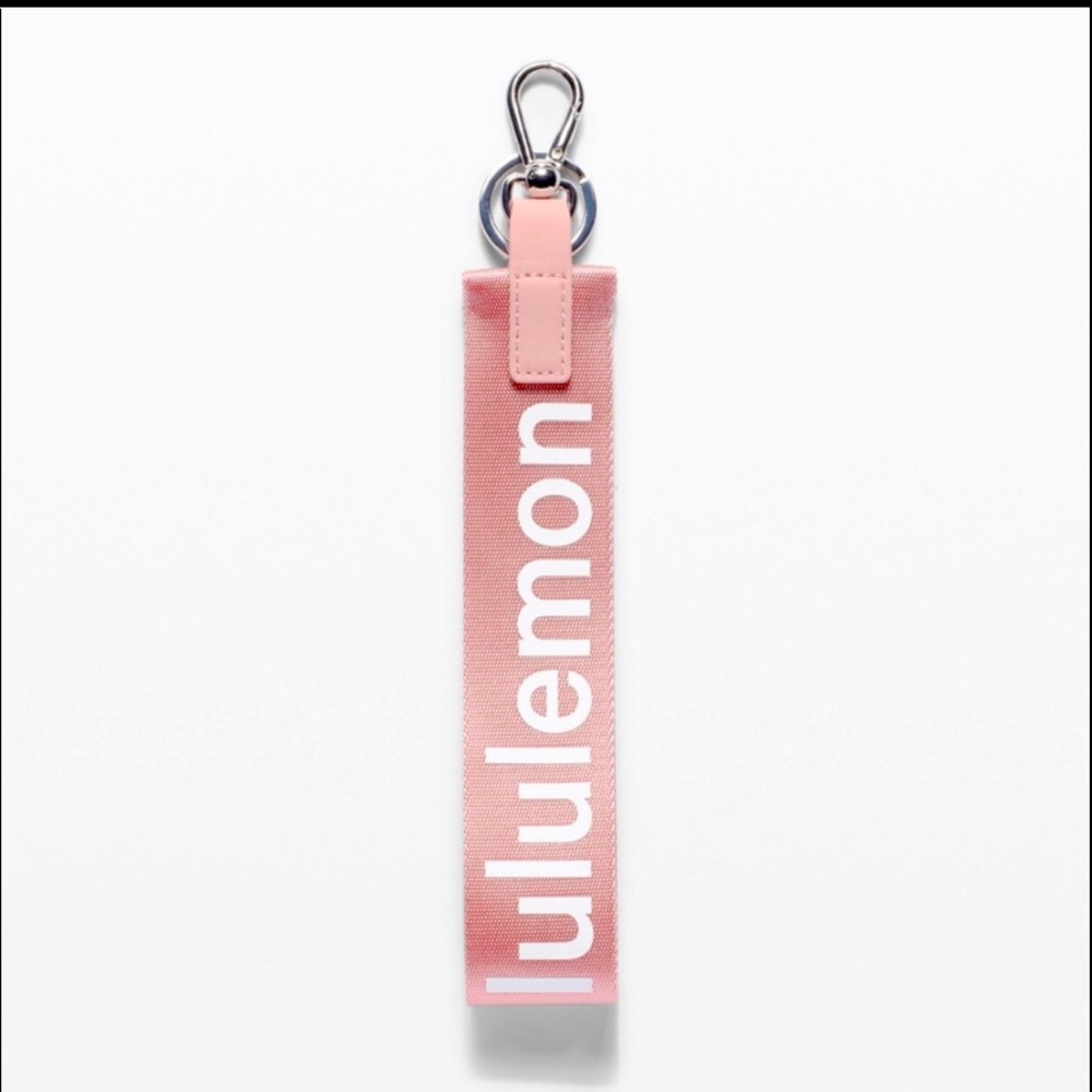 Lululemon Never Lost Keychain in Pink and White